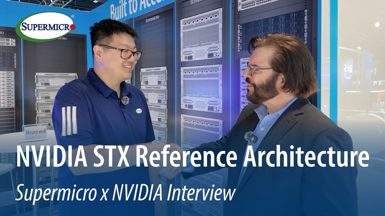 Компания Supermicro одной из первых представила сервер хранения данных NVIDIA BlueField-4 STX на ...