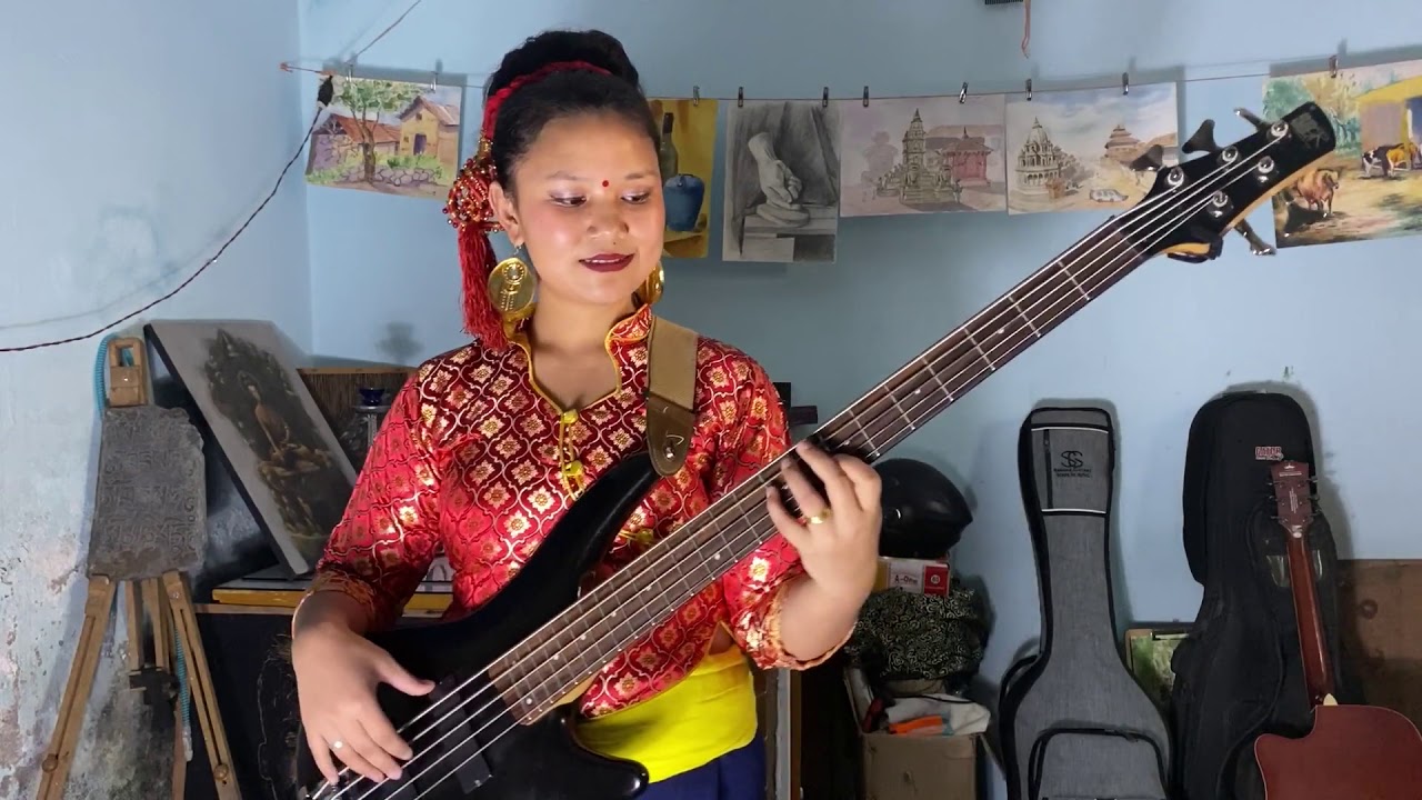 Tungna ra Dhamphu bajaudai - Bass Cover (Renu Syangbo)