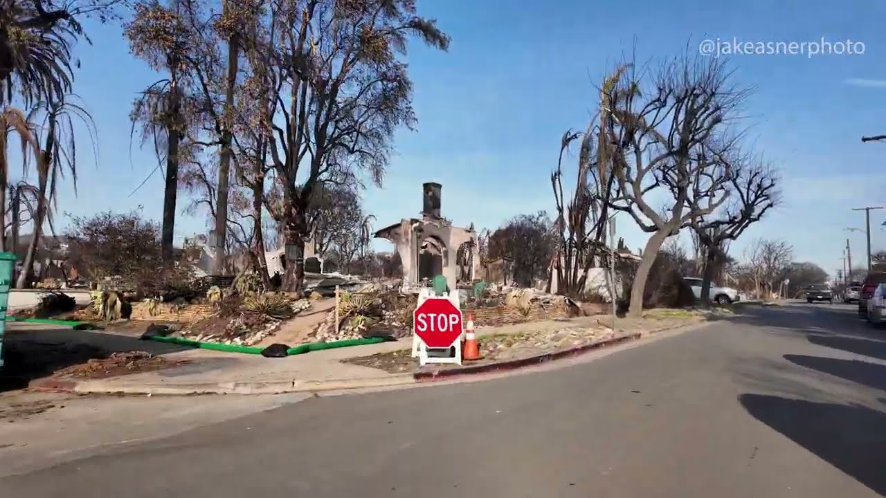 Driving Pacific Palisades after the Fire - Damage