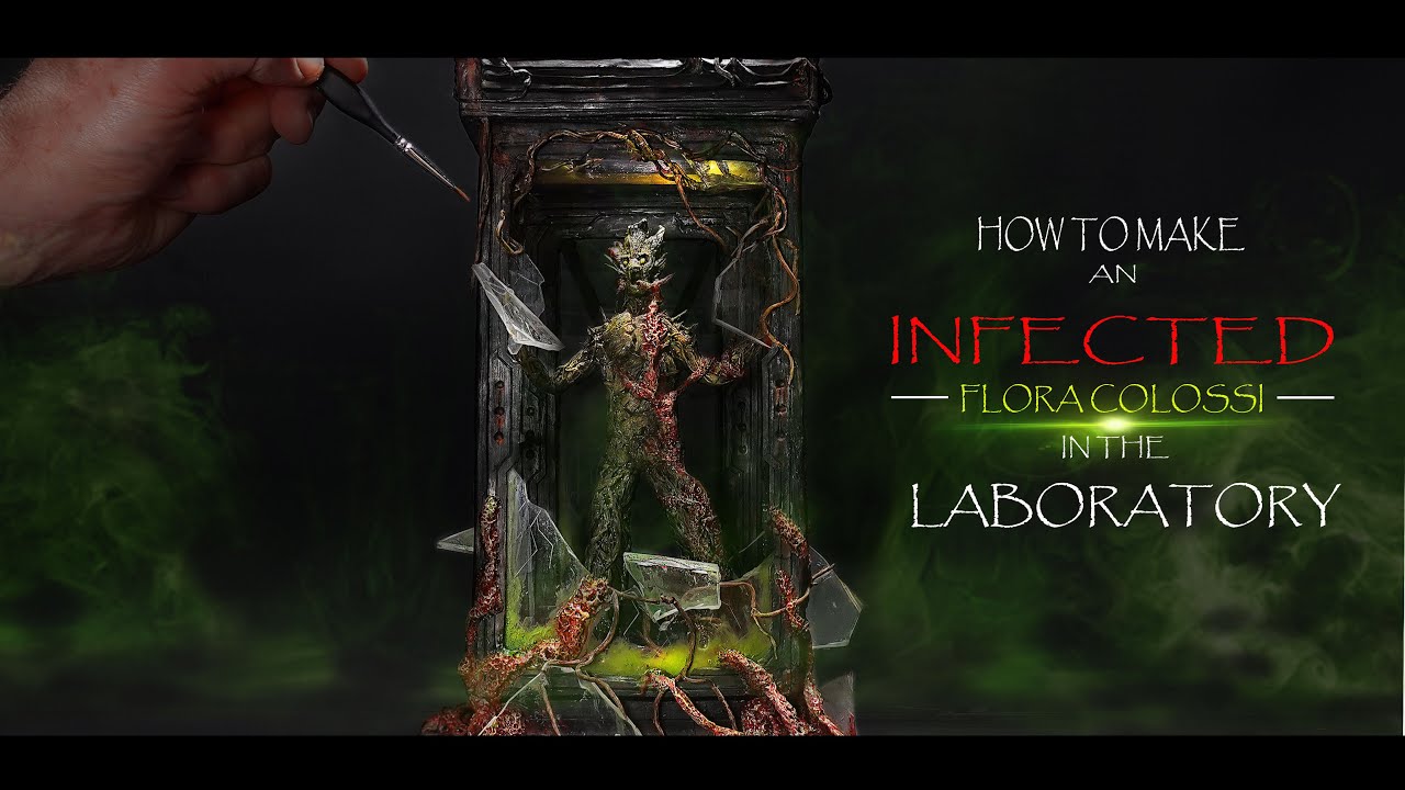 How to make a Guardians of the Galaxy inspired INFECTED FLORA COLOSSI in the LABORATORY Diorama