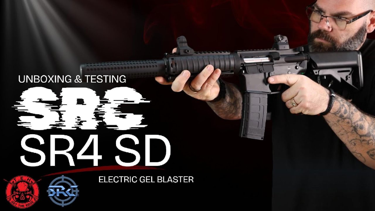 This M4 Gel Blaster Is METAL ||  SRC SR-4 SD AEG Unboxing & Test Fire
