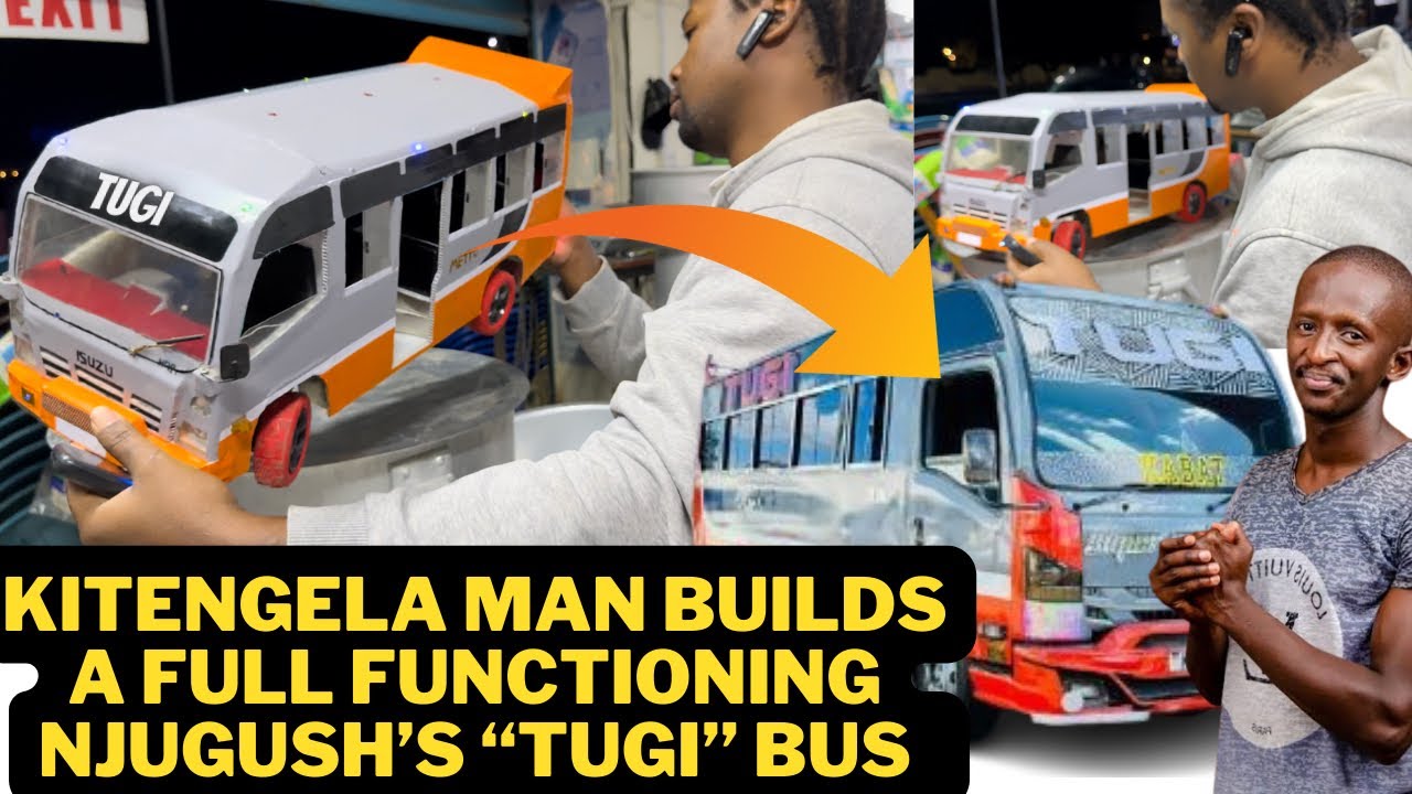 Njugush Fan Builds TUGI Bus Worth Sh. 4,800!! Super Metro In Kitengela!!