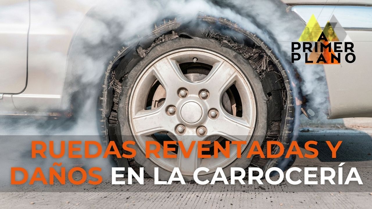 Ruedas reventadas y daños en la carrocería: la factura del DESTROZO la paga el conductor