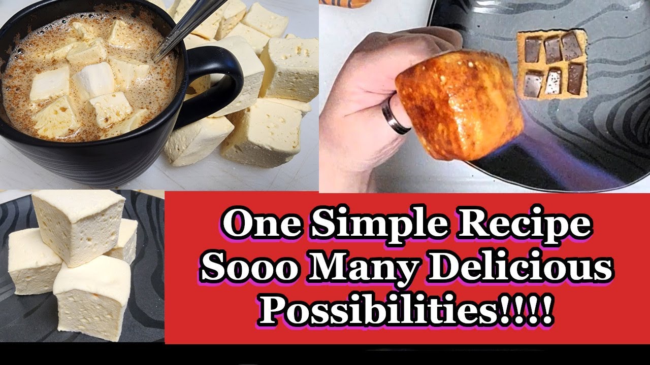 Easy 0 Carb/Sugar Free Marshmallow Recipe Tutorial | Keto S'more Making and Max Mallow Comparison