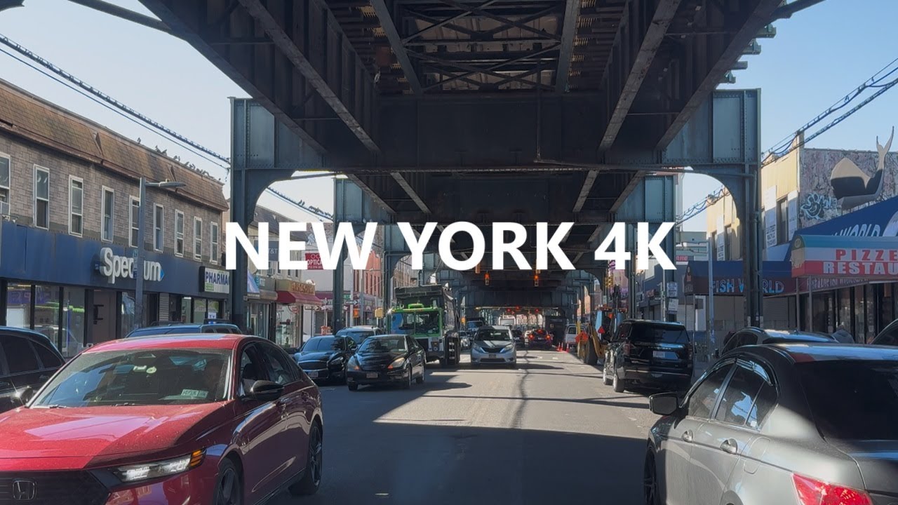 4K New York - Driving tour of Queens ( Liberty Avenue )