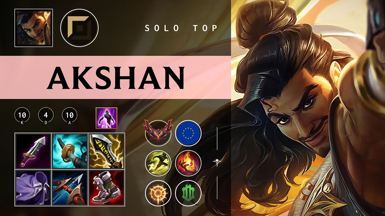 Akshan Top vs Yasuo - EUW Grandmaster Patch 26.06
