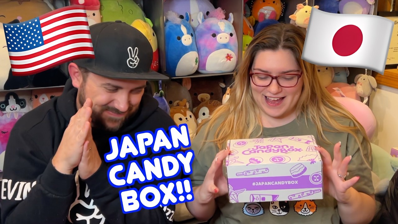 Americans Try JAPANESE SNACKS and Candy Box!