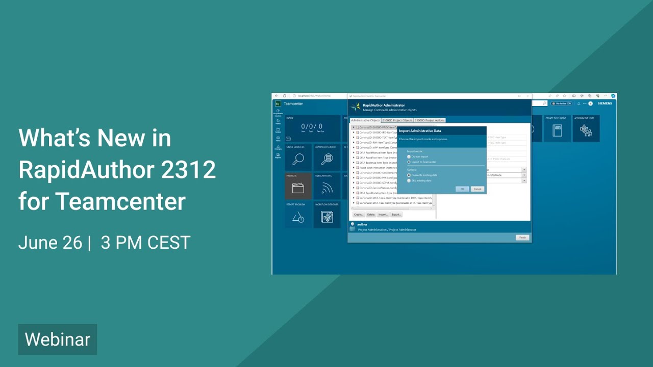What's new in RapidAuthor 2312 for Teamcenter webinar