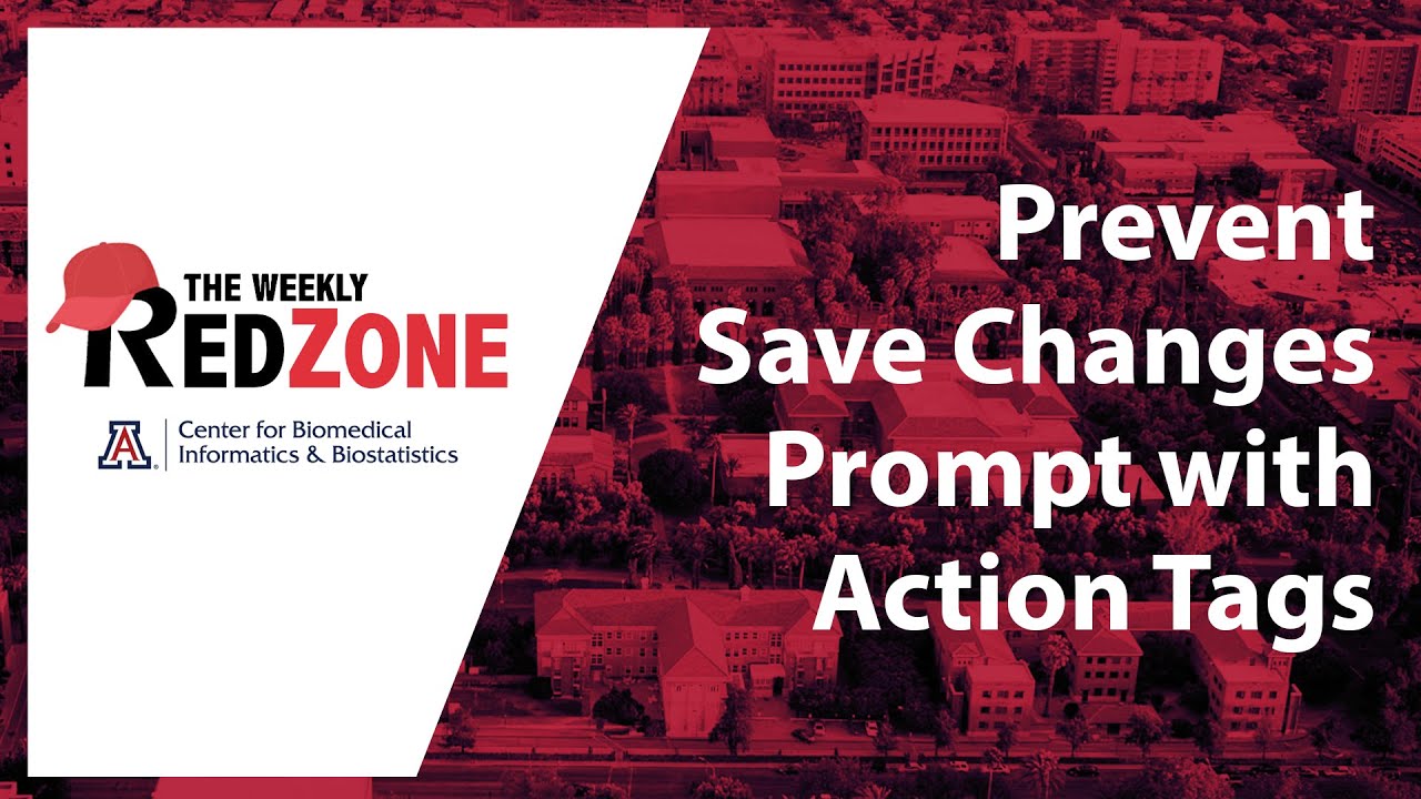 REDZone - Prevent Save Changes with Action Tags