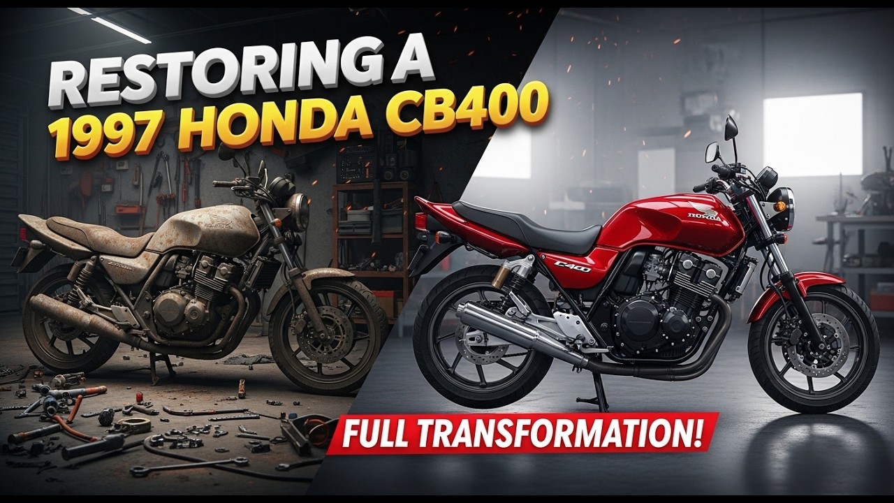Restoring a 1997 Honda CB400 | Full Motorcycle Restoration