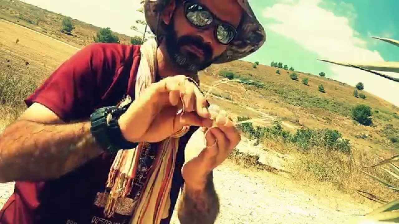 הכנת חבל מצמחים