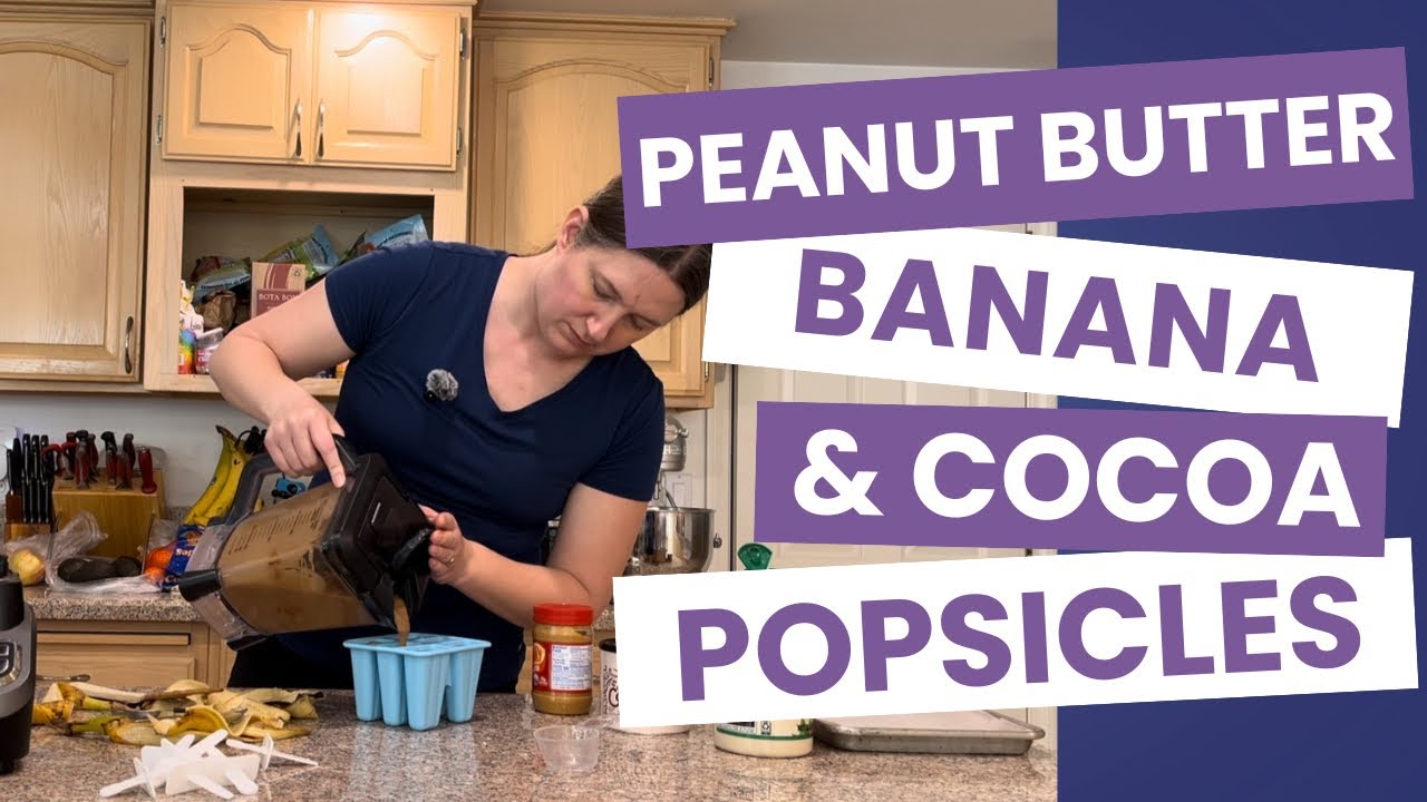 4-Ingredient Blender Popsicles, Chocolate PB Banana, No Ice Cream Needed