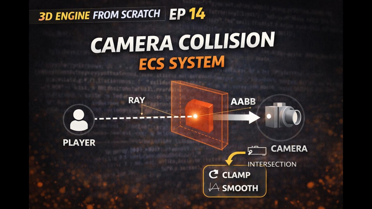 Fix Third Person Camera Clipping (ECS Camera Collision System) | 3D Engine From Scratch | Ep 14