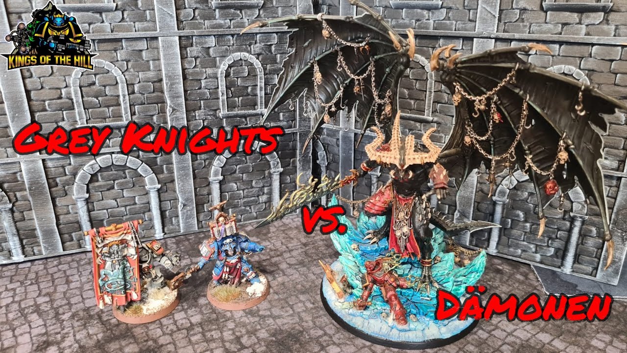 Grey Knights vs Dämonen - 2000 Punkte kompetitives Spiel - Warhammer 40k