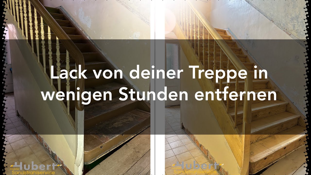 Wie man eine Treppe IN EINEM TAG abschleift! 😱Sandstrahlen