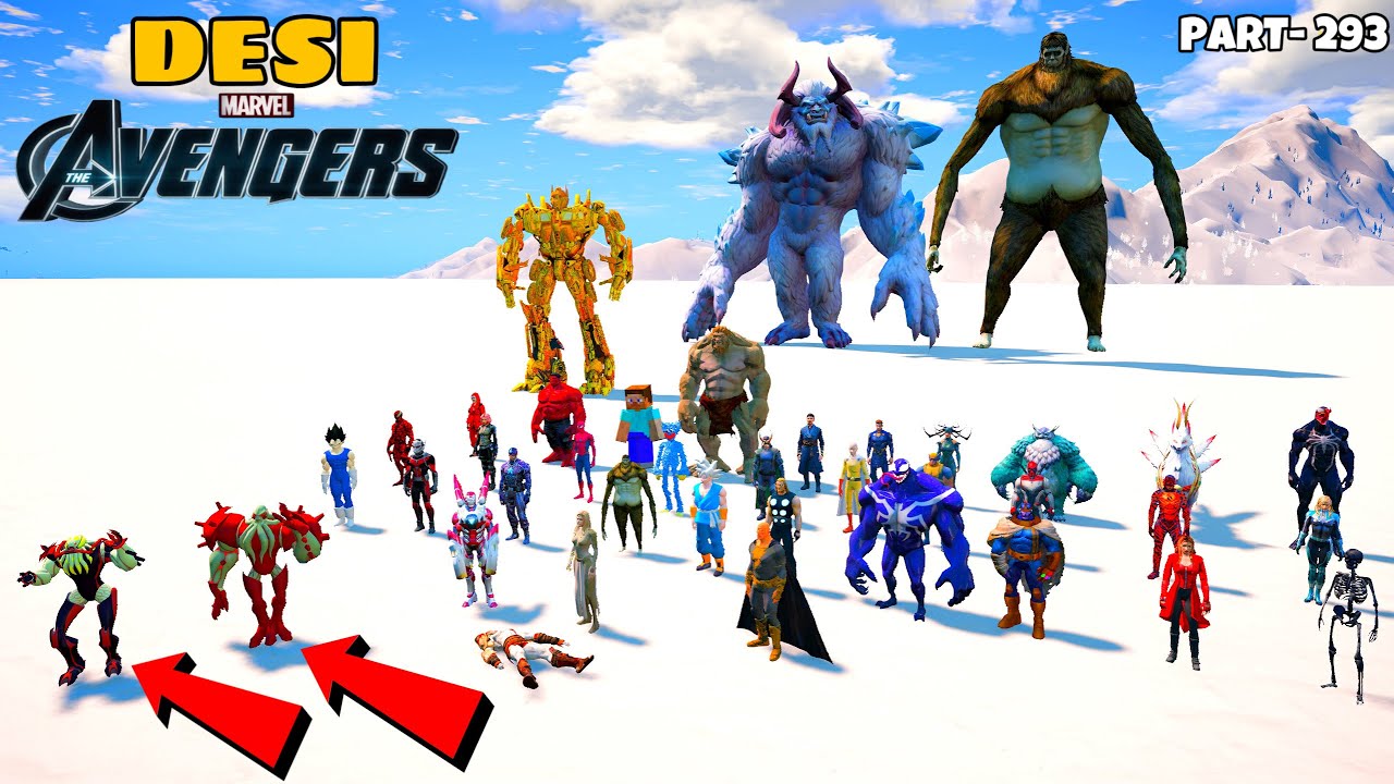 DESI Avengers Found Vilgax Brothers and THENA Attacks on GOD OF WAR Kratos in GTA 5 | GTA V #293