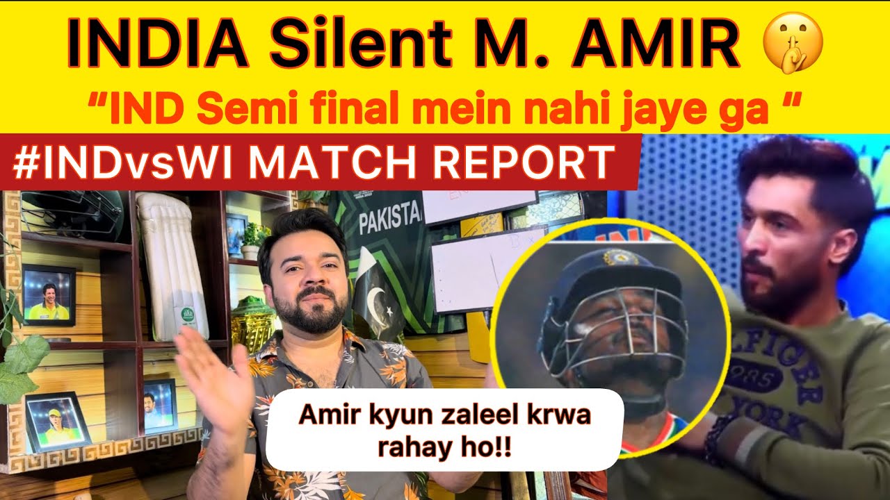 INDIA Silent Muhammad Amir | India in Semi Final of T20 Worldcup | IND vs WI Match Report