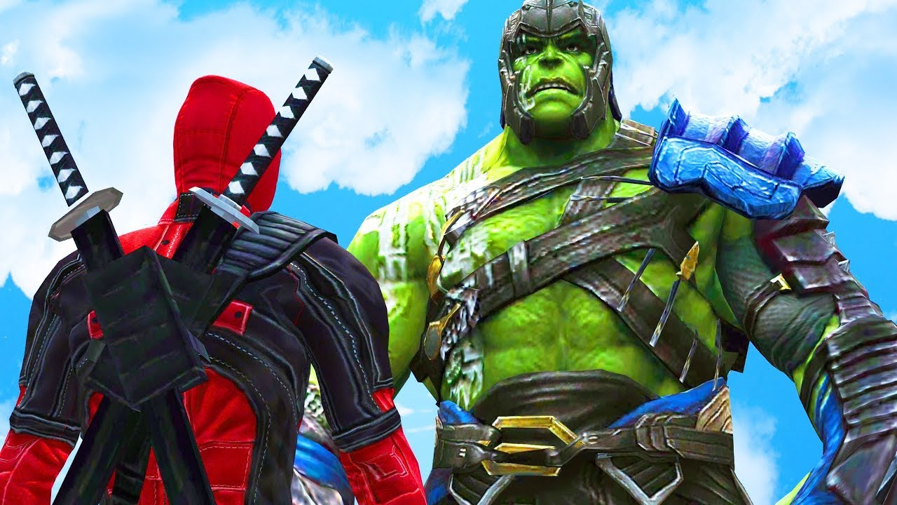 DEADPOOL VS GLADIATOR HULK - EPIC BATTLE