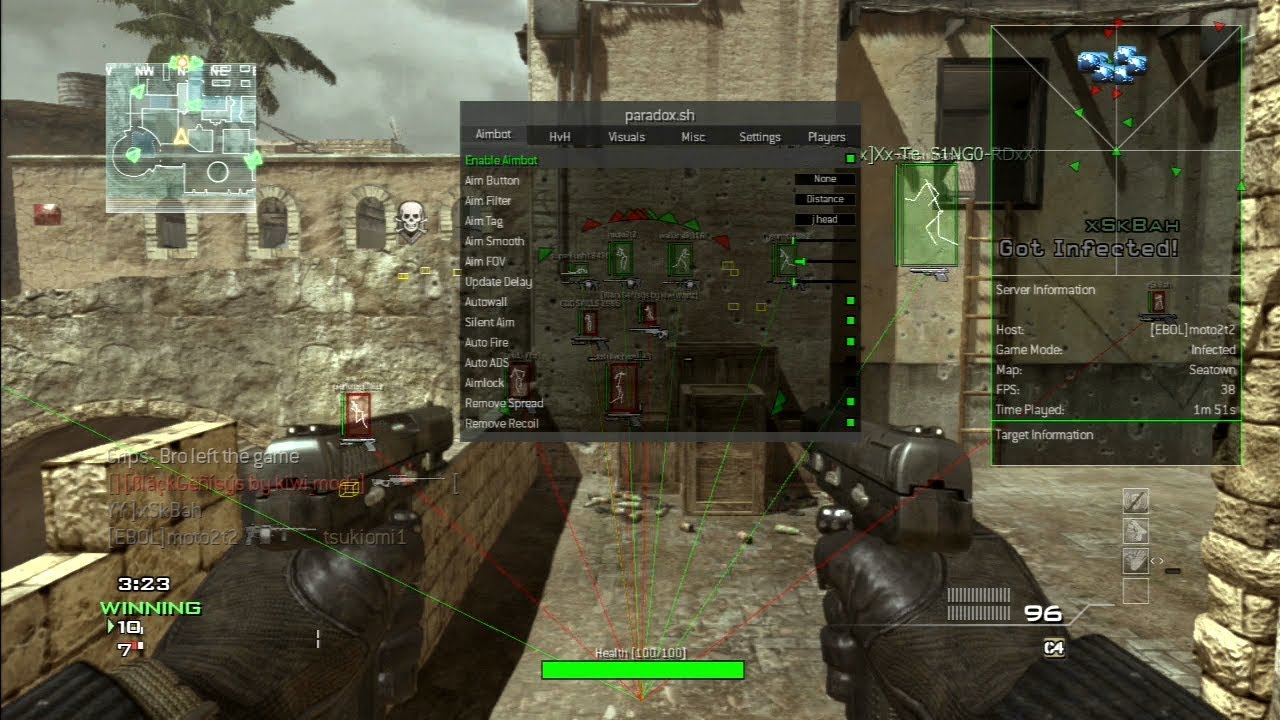 [Call Of Duty] Paradox.sh GREATEST Non-Host + AC (Best Aimbot, ESP, Anti-Aim) SPRX Mod Menu!