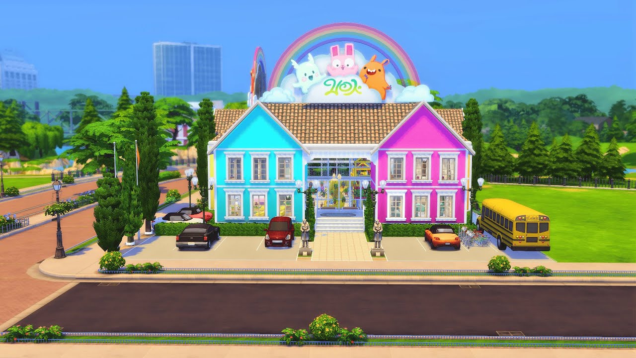 Fiz Uma Creche Brasileira para Povoando NewCrest #5 | The Sims 4 (Speed Build)