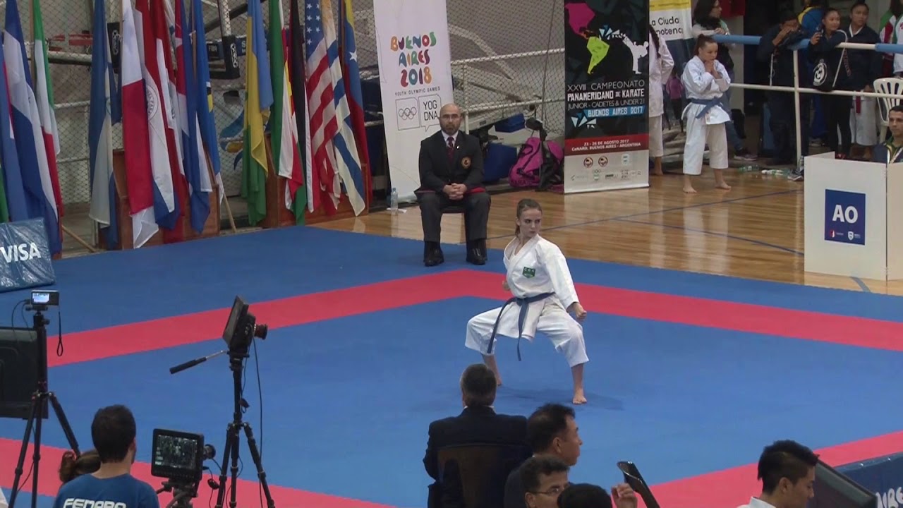 2017 Pan Am Junior Female Kata Losekann Laura BRA
