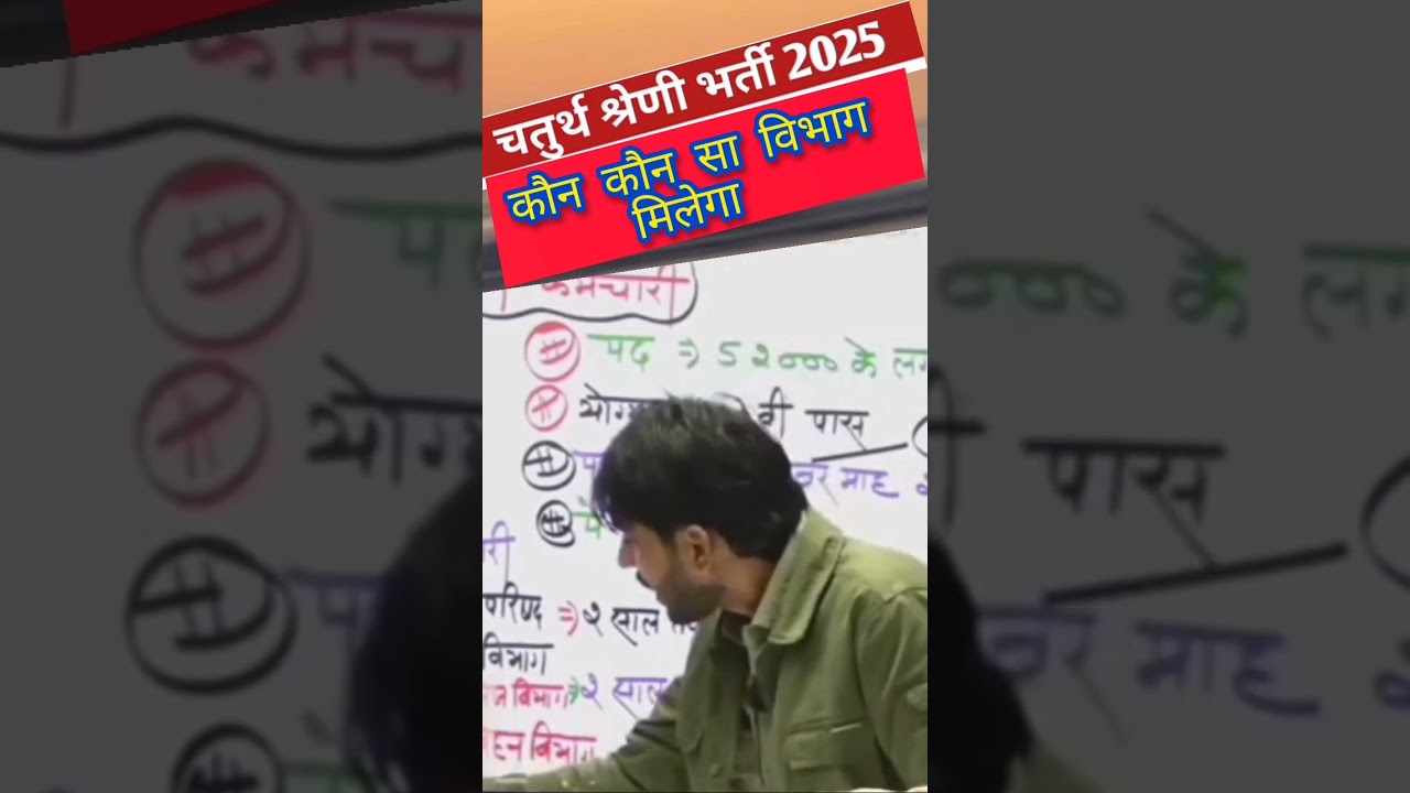 राजस्थान चतुर्थश्रेणी कर्मचारी भर्ती 2025 | rajasthan 4thgrade vacancy | 4th grade vacancy rajasthan
