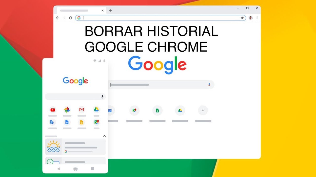 Como borrar historial de navegaci&oacute;n por completo de Google Chrome | Eliminar, Movil, iphone,android