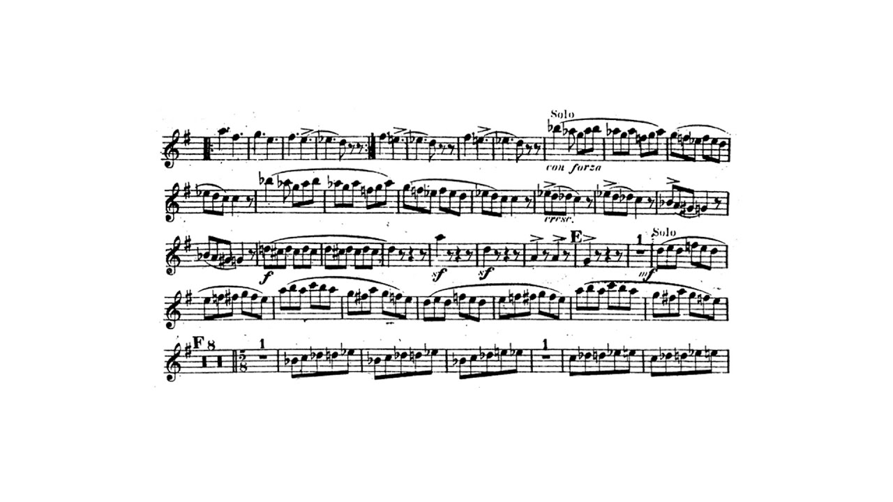 Clarinet Solo: Aleksander Borodin Prince Igor No. 8 Dance of the Polovetsian Maidens
