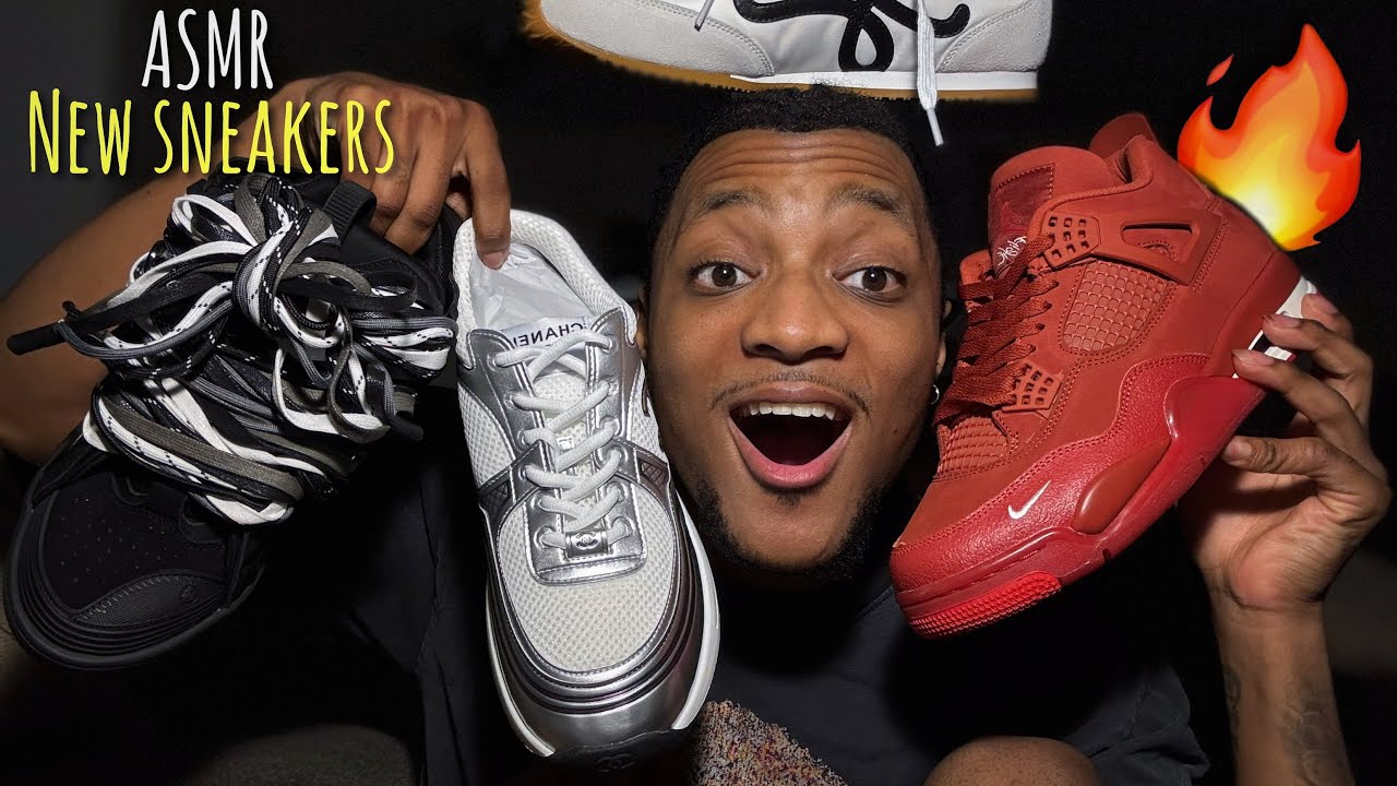 ASMR Shoe Collection 👟🔥 (Whispers, tapping, scratching..)