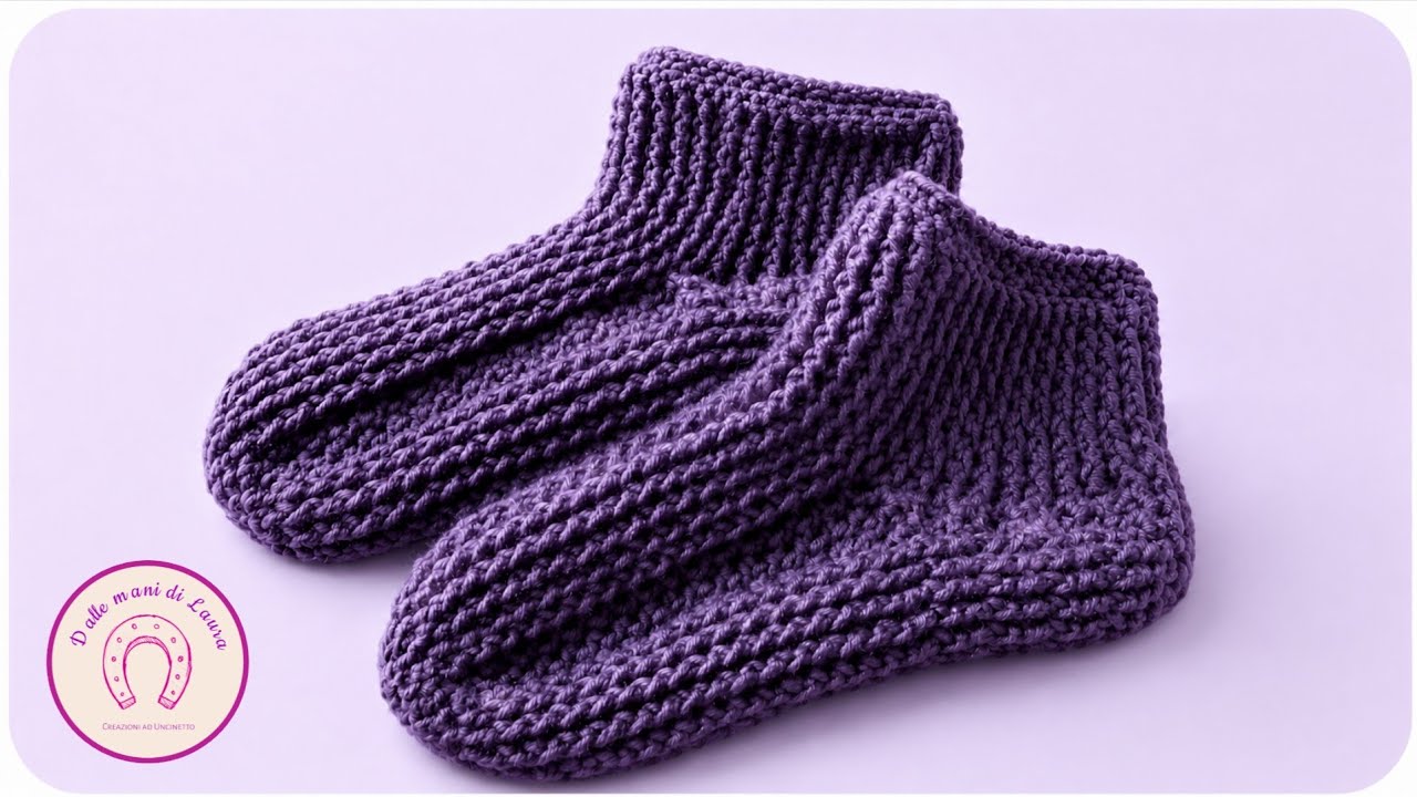 Come Realizzare un Paio di  BABBUCCE /SCARPETTE DA NOTTE 🧦| TUTORIAL