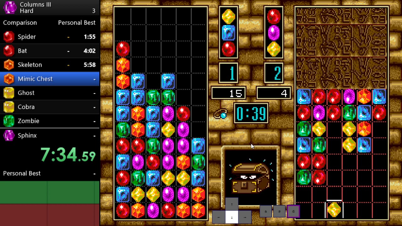 Columns 3 - Speedrun in 22:28.08 *New PB*