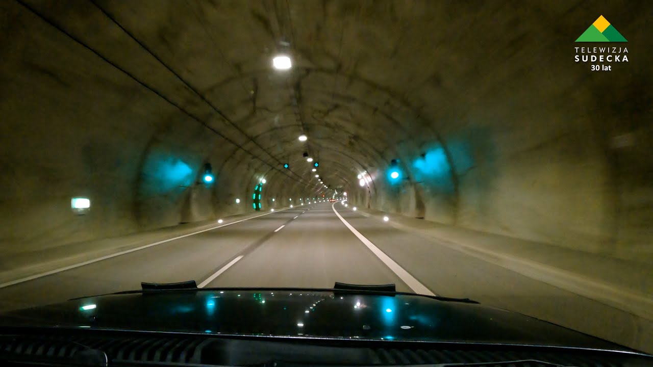 Przejazd przez najdłuższy w Polsce tunel pozamiejski - S3
