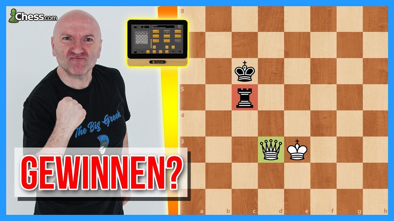 Gewinnt The Big Greek mit Dame und König gegen Turm und König gegen Stockfish? | Mephisto Phoenix