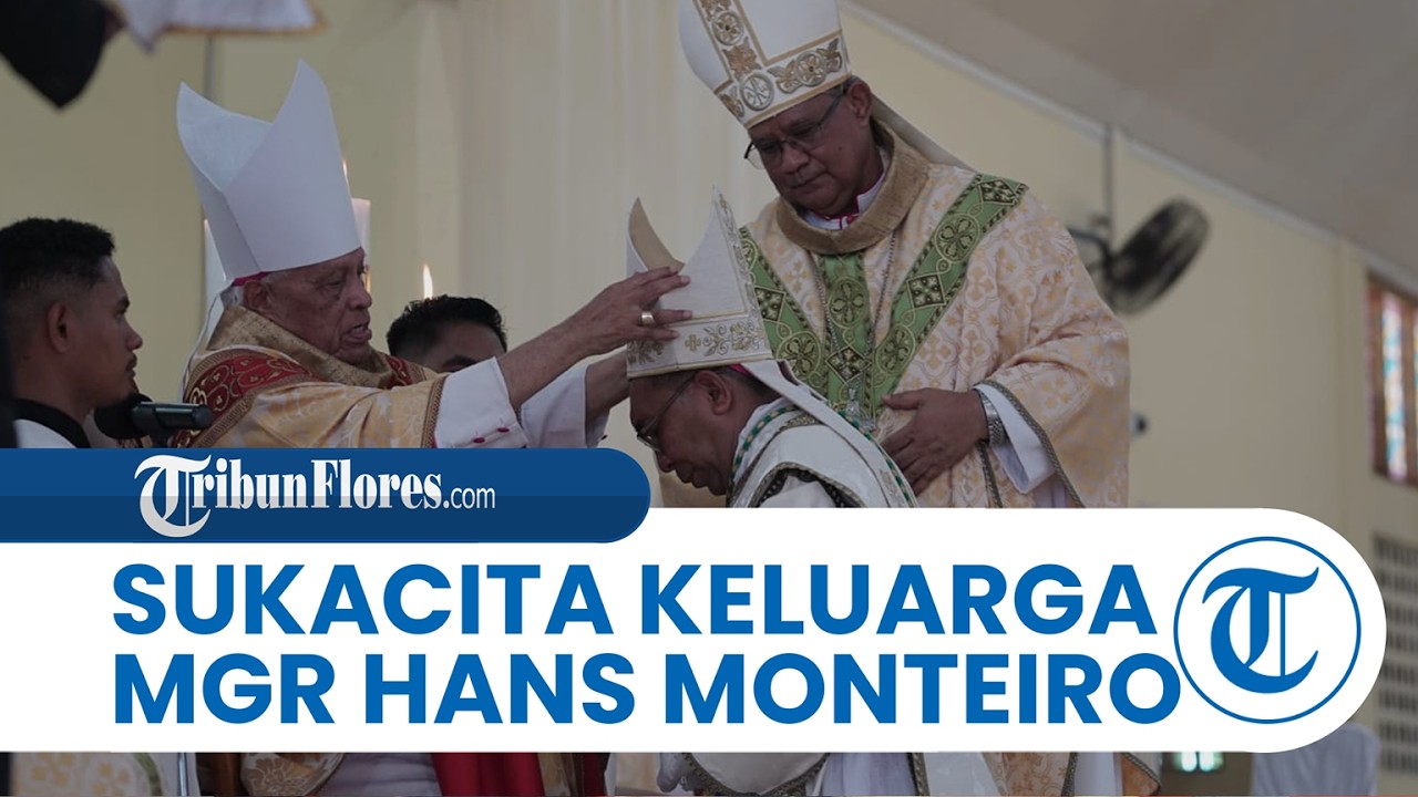 Raut Wajah Gembira dan Sukacita Keluarga Saat Pentahbisan Uskup Larantuka, Mgr Yohanes Hans Monteiro