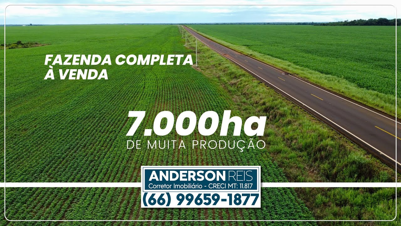 Fazenda com 7.000ha plantando à venda em Porto dos Gaúchos MT (66) 99659-1877
