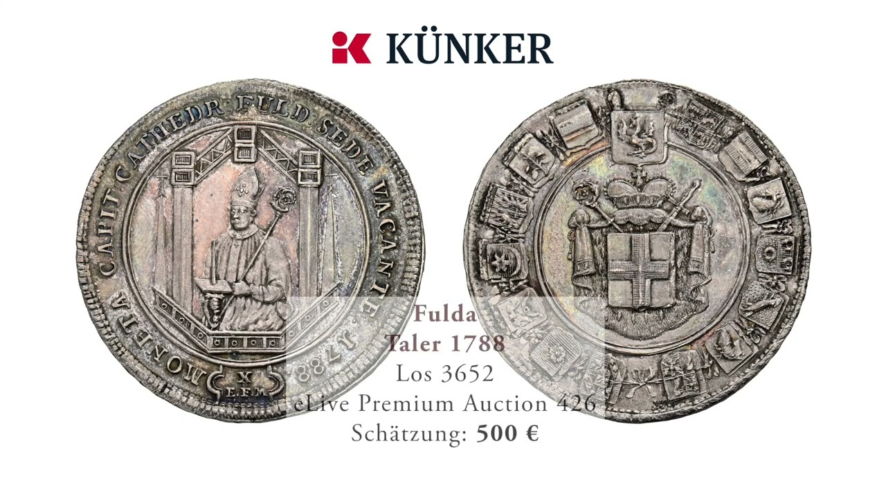 K&uuml;nker eLive Premium Auction 426: Highlights von M&uuml;nzen der Sedisvakanz