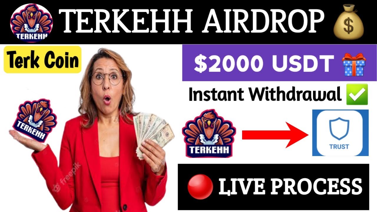 Terkehh (Terk) Airdrop | $2000 USDT Reward | How to Withdrawal | How to sell | Instant Withdrawal