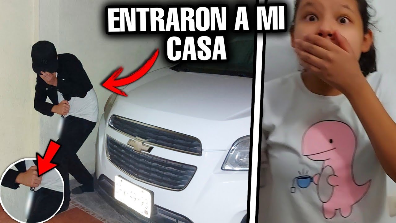 UN ASES1NO ANDA EN MI CASA Y NOS OCULTAMOS DE EL 😱 BROMA PESADA A MI HERMANA