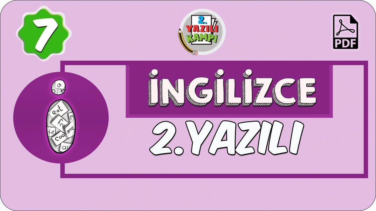 7. Sınıf İngilizce | 1. Dönem 2. Yazılıya Hazırlık