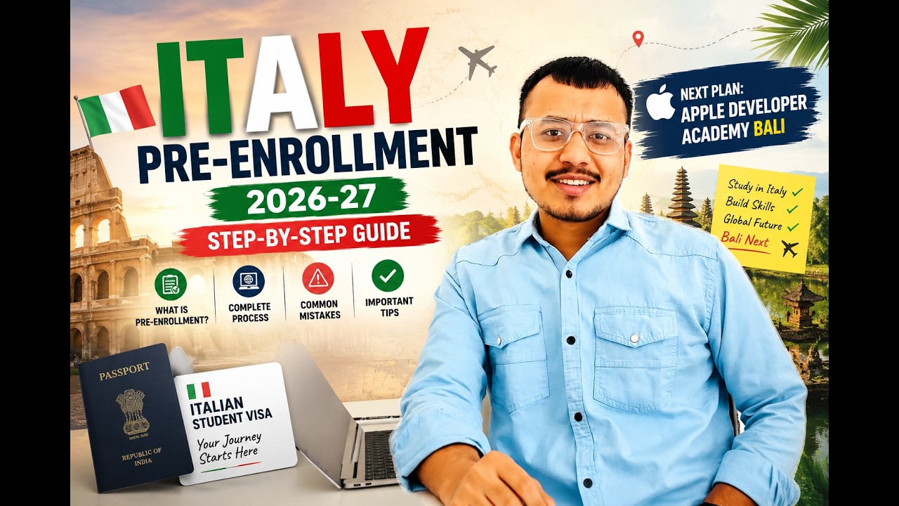 Italy Pre-Enrollment 2026-27 🇮🇹 | Step-by-Step Universitaly Guide