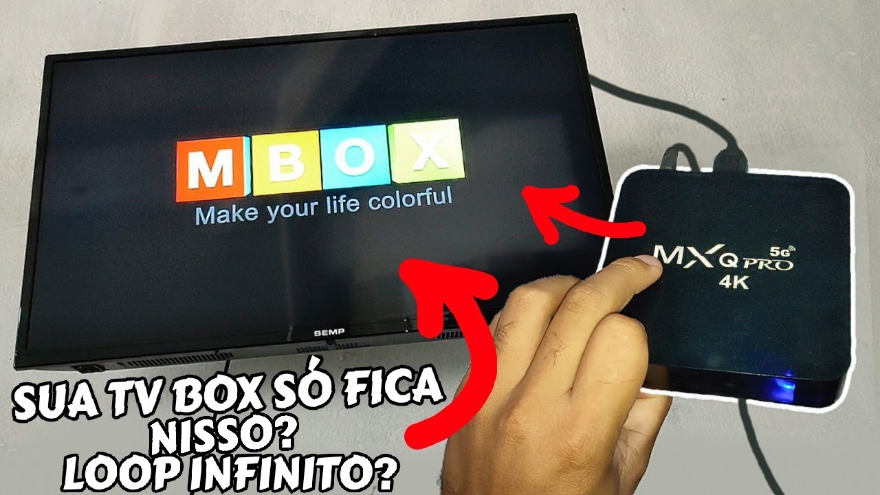 SUA TV BOX MXQ PRO 4K 5G CONGELOU NESSA TELA? LOOP INFINITO? VEJA COMO RESOLVER ESSE PROBLEMA