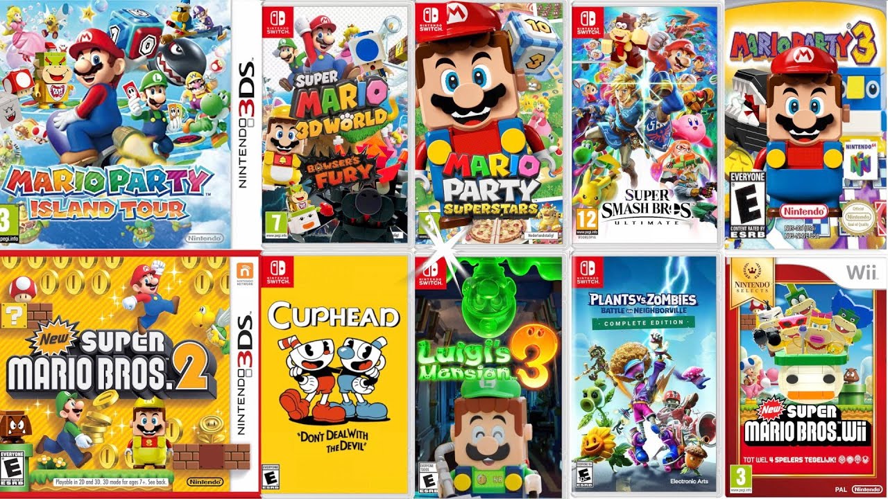Nintendo Gaming Challenge: Ярость Боузера, Mario Party, New Super Mario Bros 2, Cuphead против Le...