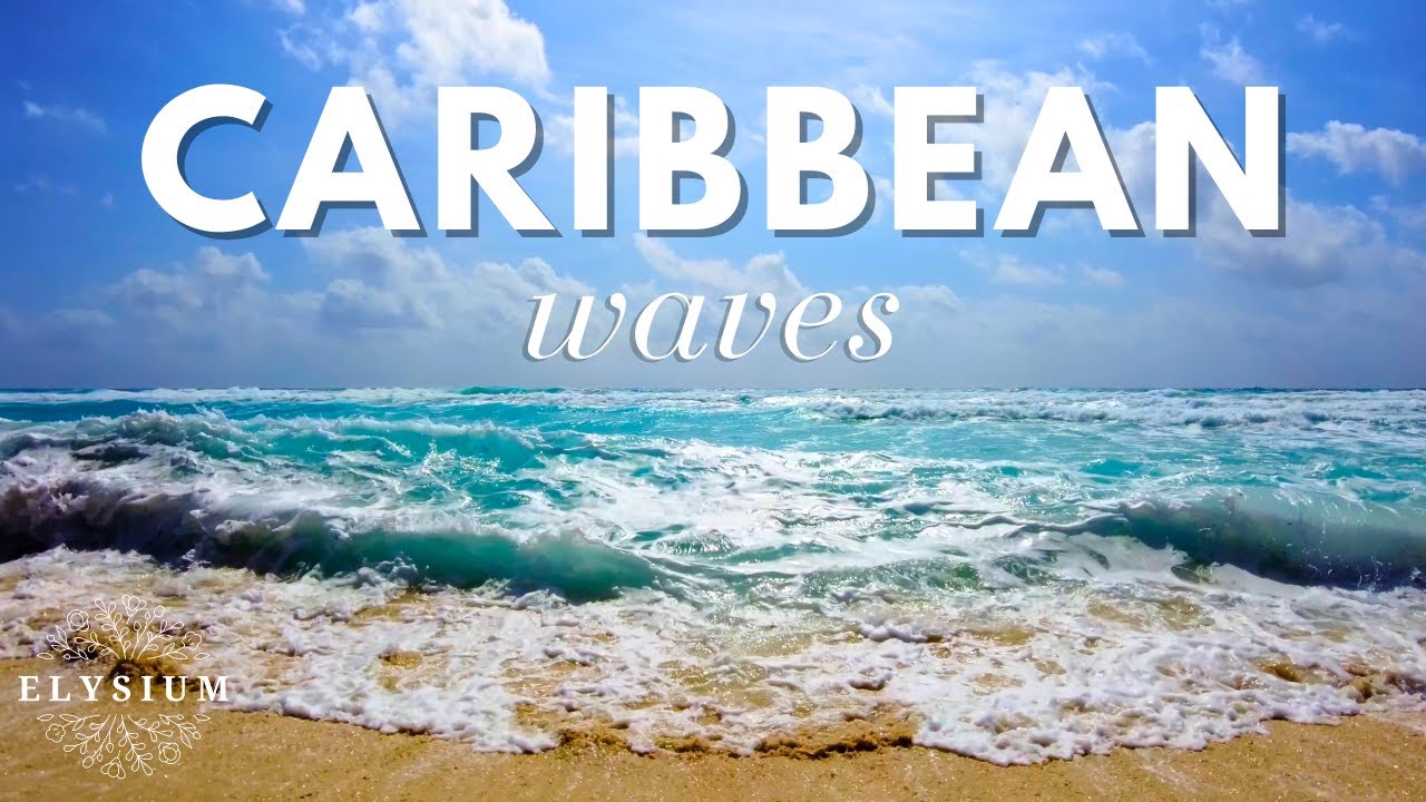4K Caribbean Waves: Pure Ocean Sounds 5 Hours Relaxing Beach Ambience (No Music)