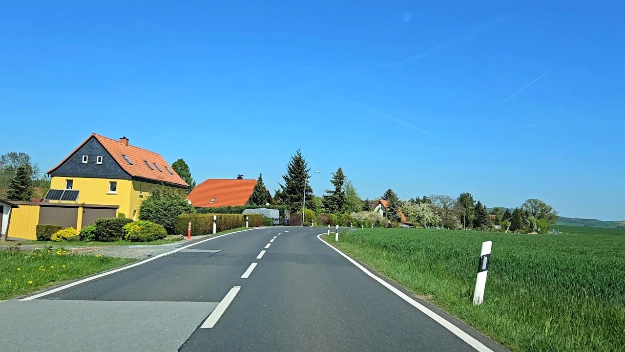 Scenic Drive in Germany 🇩🇪 | Village Roads & Countryside Views From ( Sachsen ) Germany | 4k60fps