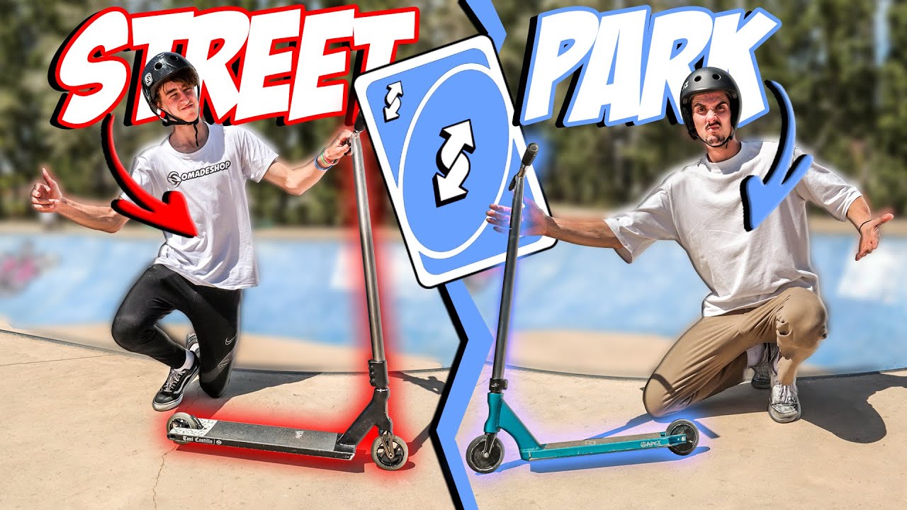 ON ÉCHANGE NOS TROTTINETTES | STREET VS PARK (feat.@camillescooters )