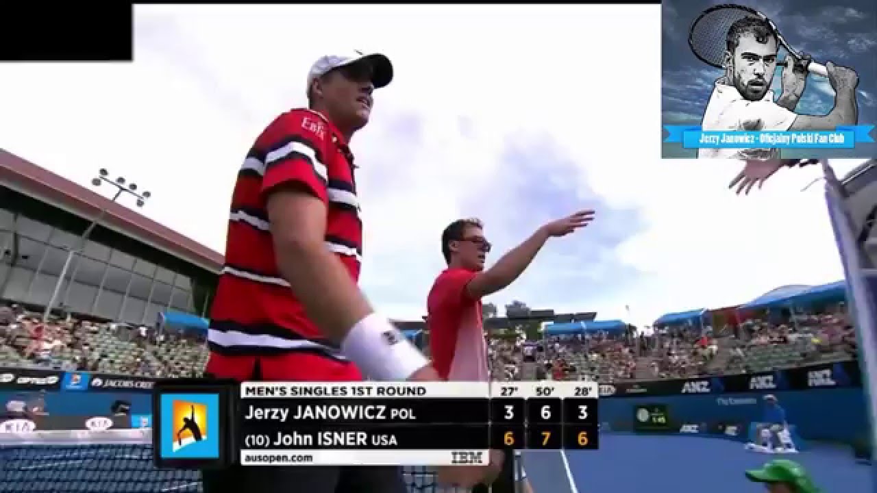 AUSTRALIAN OPEN 2016: Jerzy Janowicz - John Isner HIGHLIGHTS HD
