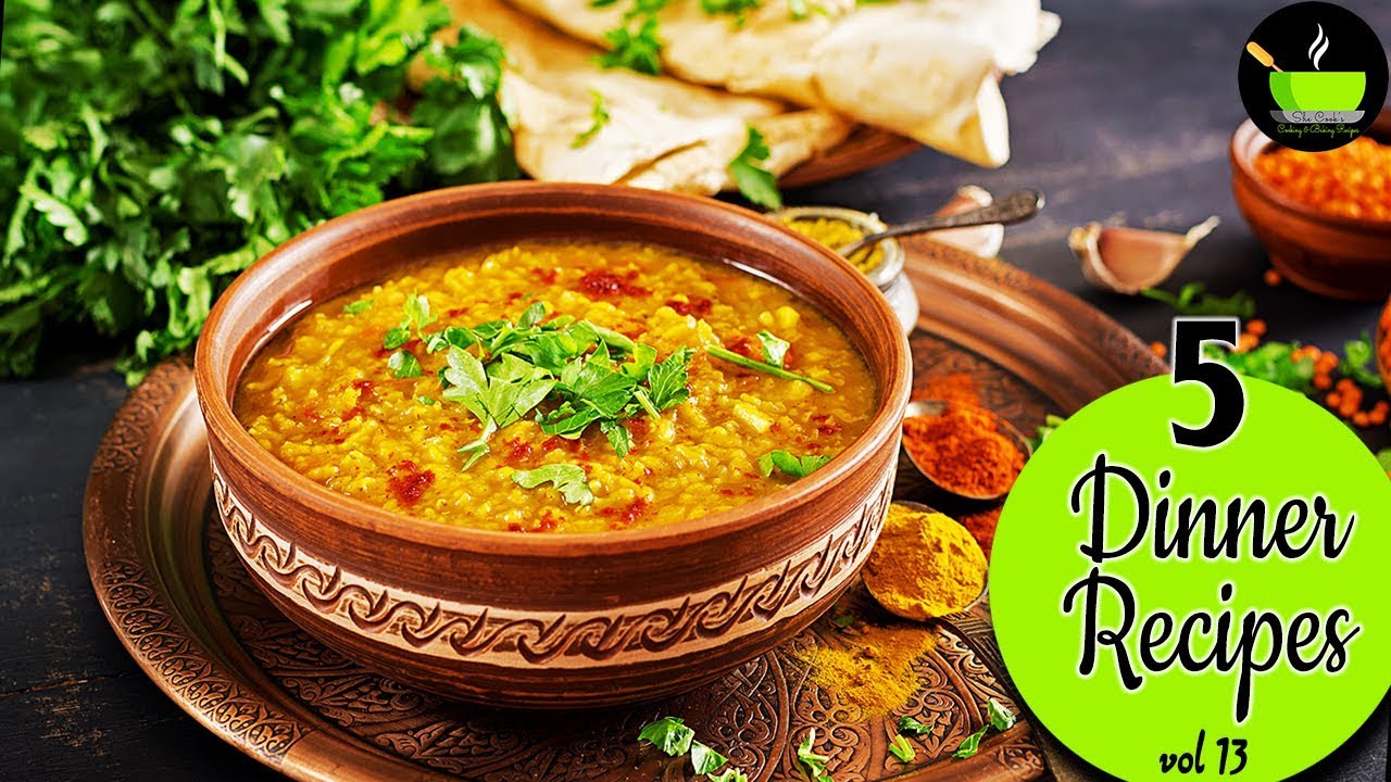 5 Light Dinner Recipes -  Vol 13 | Quick And Easy Dinner Recipes | Indian Dinner Recipes