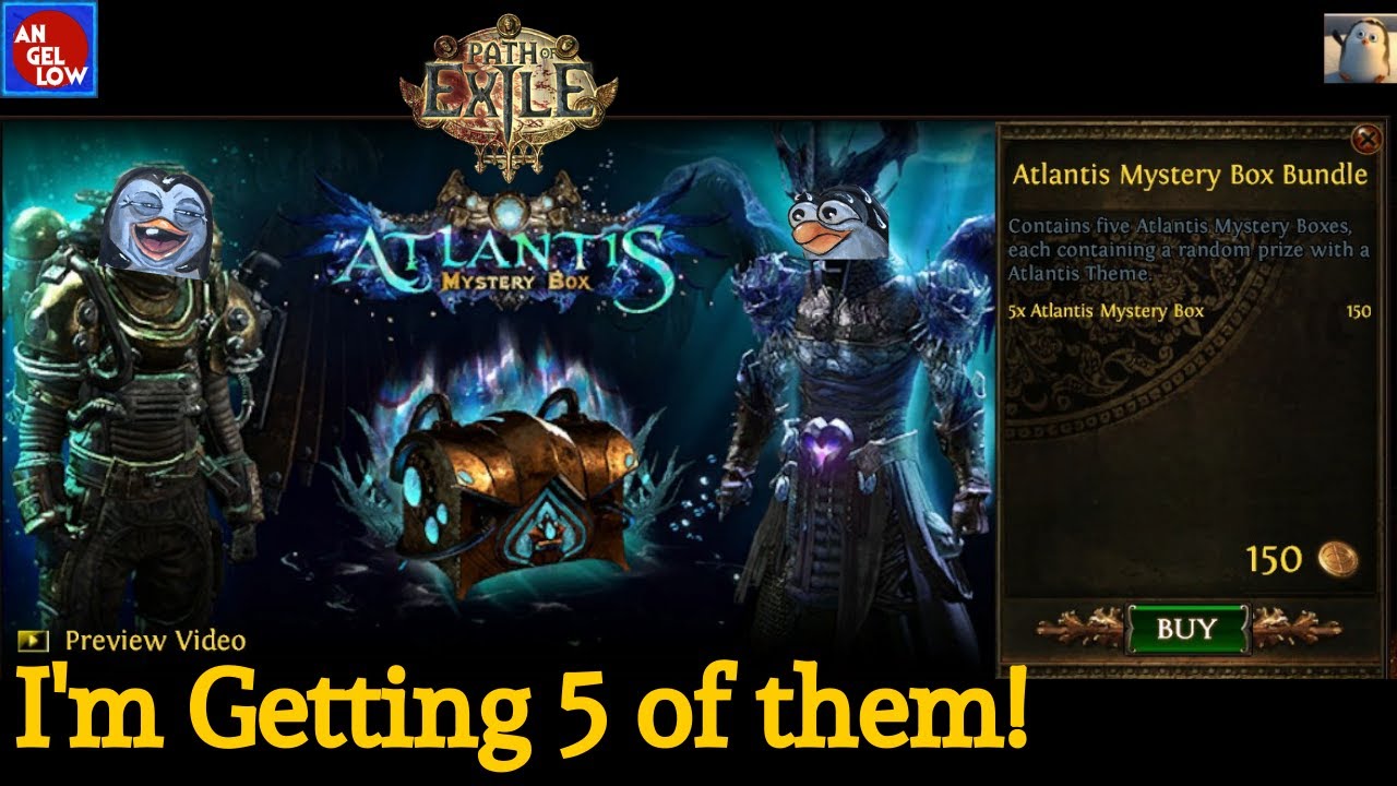 POE Opening 5 Atlantis Mystery Boxes!
