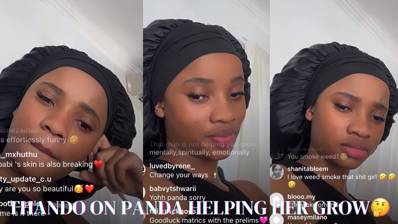 Thando on her boyfriend Panda helping her grow mentally 🫢🤔
