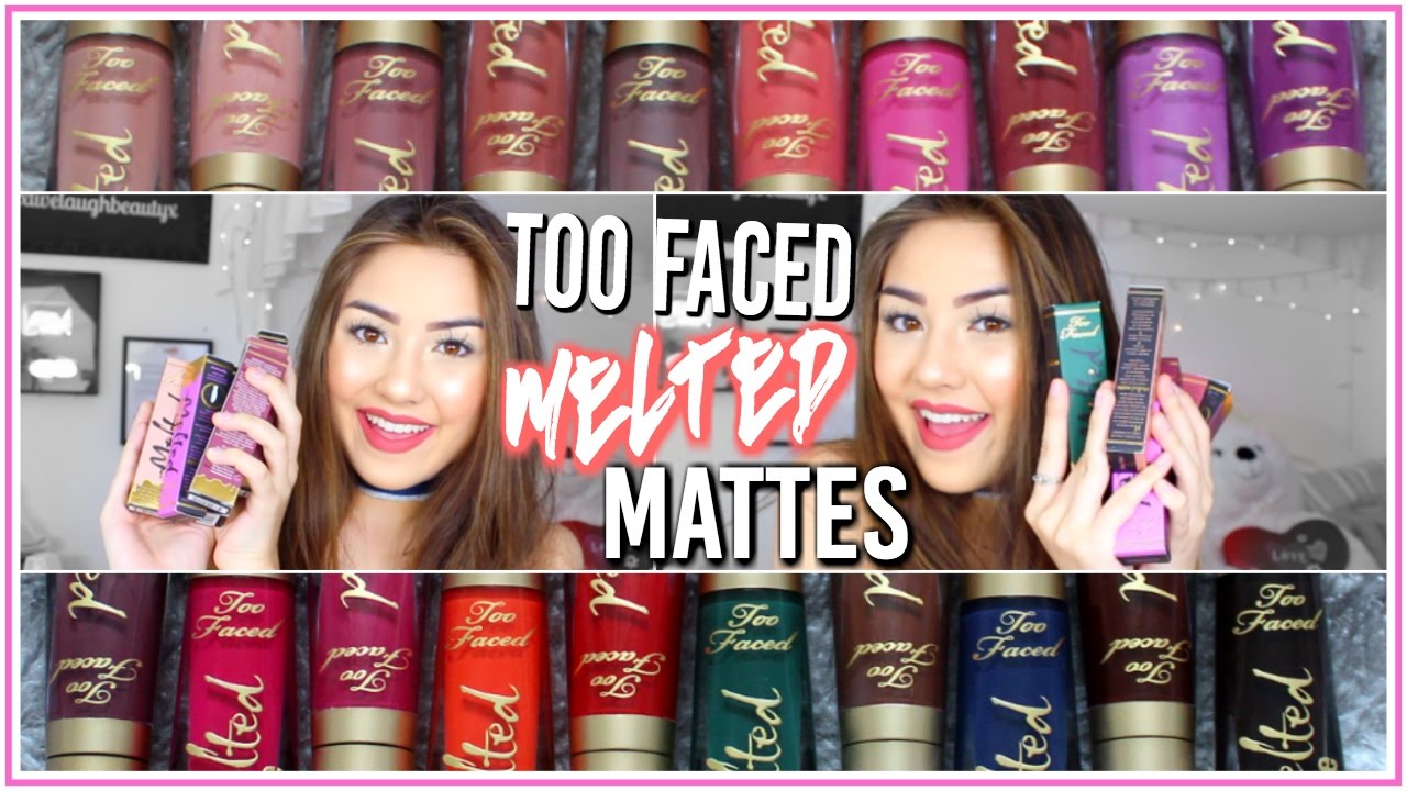 Too Faced Melted Matte Collection LIP SWATCHES & REVIEW! ♡ Adyel Juergensen